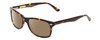 Profile View of Ernest Hemingway H4630 Designer Polarized Sunglasses with Custom Cut Amber Brown Lenses in Tortoise Havana Brown Gold Unisex Cateye Full Rim Acetate 53 mm