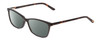 Profile View of Ernest Hemingway H4696 Designer Polarized Sunglasses with Custom Cut Smoke Grey Lenses in Shiny Black/Tortoise Havana Brown Yellow Ladies Cateye Full Rim Acetate 54 mm