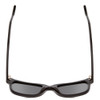 Top View of Ernest Hemingway 4721 Unisex Cateye Sunglasses Black Silver Studs&Blue/Grey 50mm