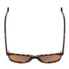 Top View of Ernest Hemingway H4726 Unisex Cateye Sunglasses Tortoise Brown Gold&Orange 53 mm
