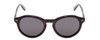 Front View of Ernest Hemingway H4733 Unisex Cateye Designer Sunglasses in Black&Blue/Grey 49mm