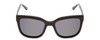 Front View of Ernest Hemingway H4736 Unisex Cateye Designer Sunglasses in Black&Blue/Grey 53mm