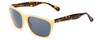 Profile View of Smith Optics Tioga Sunglasses Ivory Tortoise Brown/Polarized Grey Chromapop 58mm