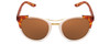 Front View of Smith Optics Bridgetown Sunglasses White Tortoise/Polarized Brown Chromapop 54mm