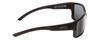 Side View of Smith Optics Outback Elite Unisex Square Sunglasses in Black/Polarized Gray 59mm