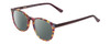 Profile View of Ernest Hemingway H4903 Designer Polarized Sunglasses with Custom Cut Smoke Grey Lenses in Demi-Tortoise Havana Mauve Purple Ladies Cateye Full Rim Acetate 49 mm