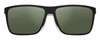 Front View of Smith Optics Riptide Unisex Sunglasses Black/ChromaPop Polarized Gray Green 57mm