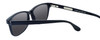 Front View of Ernest Hemingway H4617 Designer Polarized Reading Sunglasses with Custom Cut Powered Smoke Grey Lenses in Matte Black Unisex Cateye Full Rim Acetate 56 mm