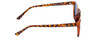 Side View of Prive Revaux Cadiz Unisex Sunglasses Soft Tortoise Brown Gold/Polarize Blue 53mm