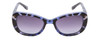 Front View of Prive Revaux Lifestyle Women Sunglasses Indigo Blue Tortoise/Polarized Grey 55mm