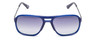 Front View of Prive Revaux 3.0.5 Pilot Sunglasses Crystal Blue/Gunmetal/Polarized Blue 56 mm