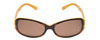Front View of Kate Spade PAXTON Women Sunglasses Saffron Tortoise Crystal/Polarized Brown 53mm