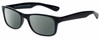 Profile View of Gotham Style 229 Designer Polarized Reading Sunglasses with Custom Cut Powered Smoke Grey Lenses in Black Mens Square Full Rim Acetate 60 mm