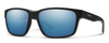 Profile View of Smith Basecamp Unisex Sunglass Black/Photochromic CP Polarized Blue Mirror 58 mm