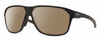 Profile View of Smith Optics Leadout Pivlock Designer Polarized Reading Sunglasses with Custom Cut Powered Amber Brown Lenses in Matte Black Unisex Square Full Rim Acetate 63 mm