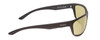 Side View of Smith Redding Unisex Sunglasses Black/ChromaPop Polarized Low Light Yellow 65 mm