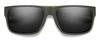 Front View of Smith Soundtrack Unisex Sunglasses Moss Green/PC ChromaPop Polarized Black 61 mm