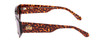 Side View of SITO SHADES AXIS Women's Square Designer Sunglasses in Brown Cheetah/Coffee 55mm