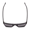 Top View of SITO SHADES BENDER Women's Rectangular Designer Sunglasses Black/Iron Gray 57 mm