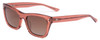 Profile View of SITO SHADES BREAK OF DAWN Unisex Sunglasses Pink Crystal/Rosewood Gradient 54 mm