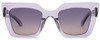 Front View of SITO SHADES CULT VISION Cateye Sunglasses in Purple Crystal/Indigo Gradient 51mm