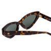 Close Up View of SITO SHADES DIRTY EPIC Cat Eye Sunglasses Honey Brown Tortoise Havana/Slate 55mm