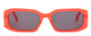 Front View of SITO SHADES ELECTRO VISION Unisex Sunglasses in Neon Peach Orange/Iron Gray 56mm