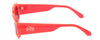 Side View of SITO SHADES ELECTRO VISION Unisex Sunglasses in Neon Peach Orange/Iron Gray 56mm