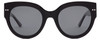 Front View of SITO SHADES GOOD LIFE Women's Full Rim Designer Sunglasses Black/Iron Gray 54 mm