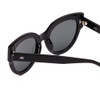 Close Up View of SITO SHADES GOOD LIFE Women's Full Rim Designer Sunglasses Black/Iron Gray 54 mm