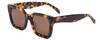 Profile View of SITO SHADES HARLOW Women's Designer Sunglasses Amber Tortoise Havana/Brown 52 mm