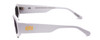 Side View of SITO SHADES JUICY Women's Square Full Rim Designer Sunglasses in White/Gray 53mm