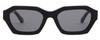 Front View of SITO SHADES KINETIC Unisex Full Rim Designer Sunglasses in Black/Iron Gray 54 mm