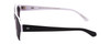 Side View of SITO SHADES KINETIC Unisex Square Designer Sunglasses Black White/Iron Gray 54mm