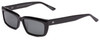 Profile View of SITO SHADES NIGHT IN MOTION Unisex Square Designer Sunglass Black/Iron Gray 57mm