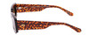 Side View of SITO SHADES REACHING DAWN Womens Designer Sunglasses in Amber Cheetah/Brown 51mm