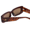 Close Up View of SITO SHADES REACHING DAWN Womens Designer Sunglasses in Amber Cheetah/Brown 51mm