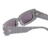 Close Up View of SITO SHADES REACHING DAWN Women's Sunglasses Black White Checker/Iron Gray 51 mm