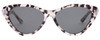Front View of SITO SHADES SEDUCTION Cat Eye Sunglasses Snow White Brown Tortoise Havana/i 57mm