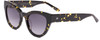 Profile View of SITO SHADES SOUL FUSION Women's Sunglasses in Black Yellow/Horizon Gradient 51mm