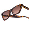 Close Up View of SITO SHADES WONDERLAND Women Cat Eye Sunglasses Honey Tortoise Havana/Brown 54mm