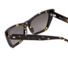Close Up View of SITO SHADES WONDERLAND Cat Eye Sunglasses in Black Yellow/Horizon Gradient 54 mm