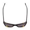 Top View of SITO SHADES WONDERLAND Cat Eye Sunglasses in Black Yellow/Horizon Gradient 54 mm