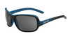 Bollé™ Polarized Sunglasses: Kassia in Shiny Black & Blue