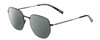 Profile View of SITO SHADES ETERNAL Designer Polarized Reading Sunglasses with Custom Cut Powered Smoke Grey Lenses in Matte Black Unisex Square Full Rim Metal 52 mm