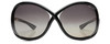 Front View of Tom Ford WHITNEY FT0009-01D Womens Designer Sunglasses Black Rose Gold/Grey 64mm