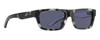 Side View of Smith Optics Crossfade-TCB Womens Sunglasses Black White Tortoise/Grey Blue 55mm