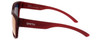 Side View of Smith Optics Ember-LPA Unisex Cat Eye Sunglasses Red/Chromapop Green Mirror 56mm