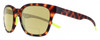 Profile View of Smith Optics Founder-A84 Designer Polarized Reading Sunglasses with Custom Cut Powered Sun Flower Yellow Lenses in Matte Tortoise Havana Neon Yellow Unisex Panthos Full Rim Acetate 55 mm