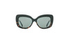 Front View of Reptile Liana Women Butterfly Polarize Sunglasses Black Tokyo Tortoise/Grey 55mm
